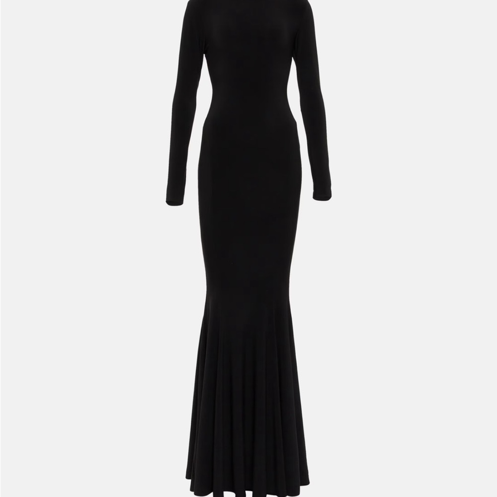 NORMAKAMALI long sleeve, turtle neck- gown